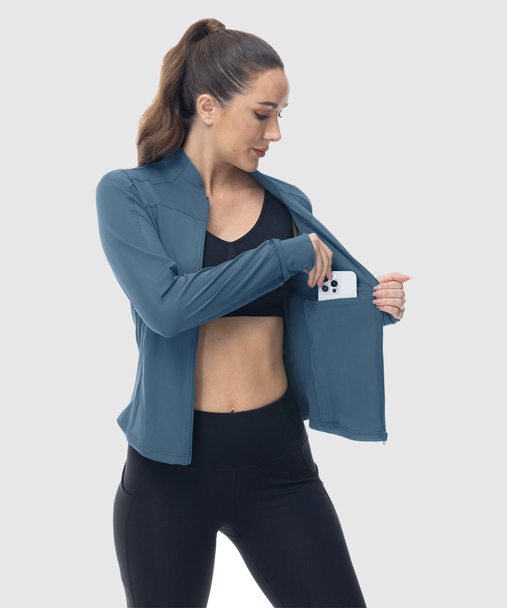 Women's Lightweight Full Zip Tight Mid Layer