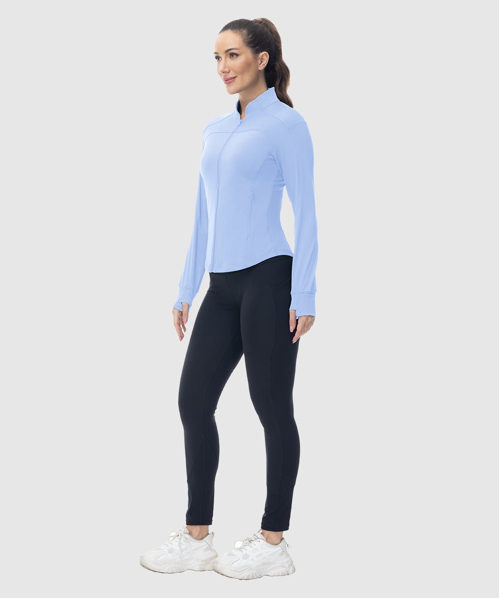 Women's Lightweight Full Zip Tight Mid Layer