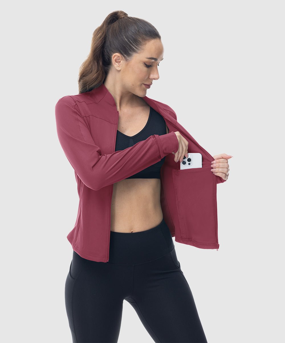 Women's Lightweight Full Zip Tight Mid Layer