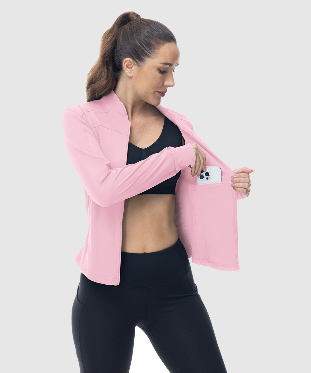 Women's Lightweight Full Zip Tight Mid Layer