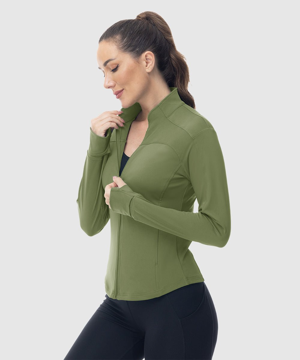 Women's Lightweight Full Zip Tight Mid Layer