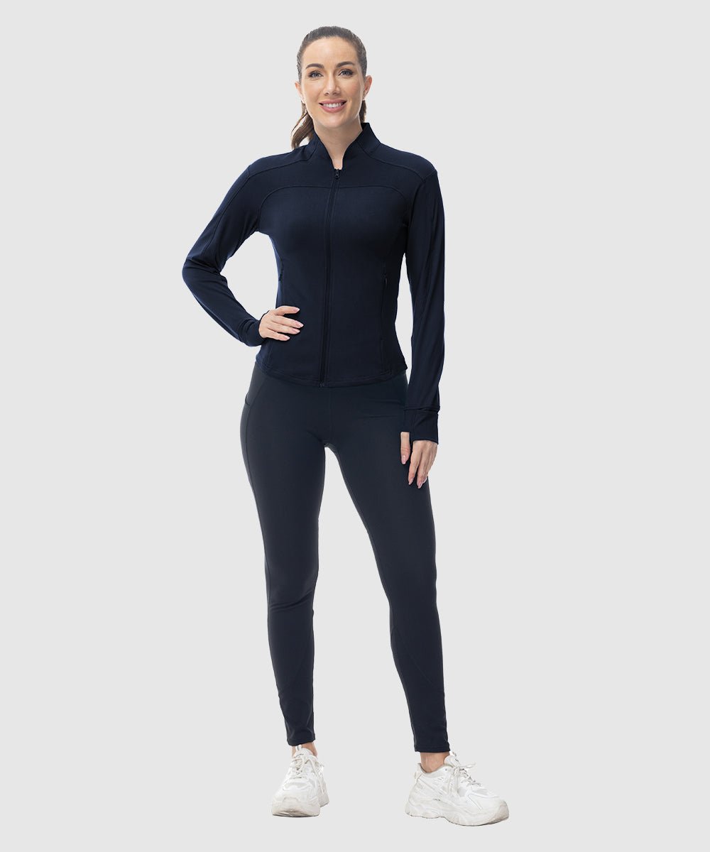 Women's Lightweight Full Zip Tight Mid Layer