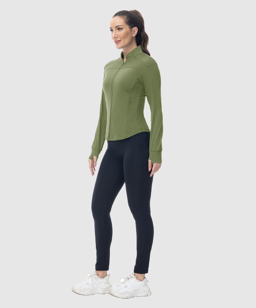 Women's Lightweight Full Zip Tight Mid Layer