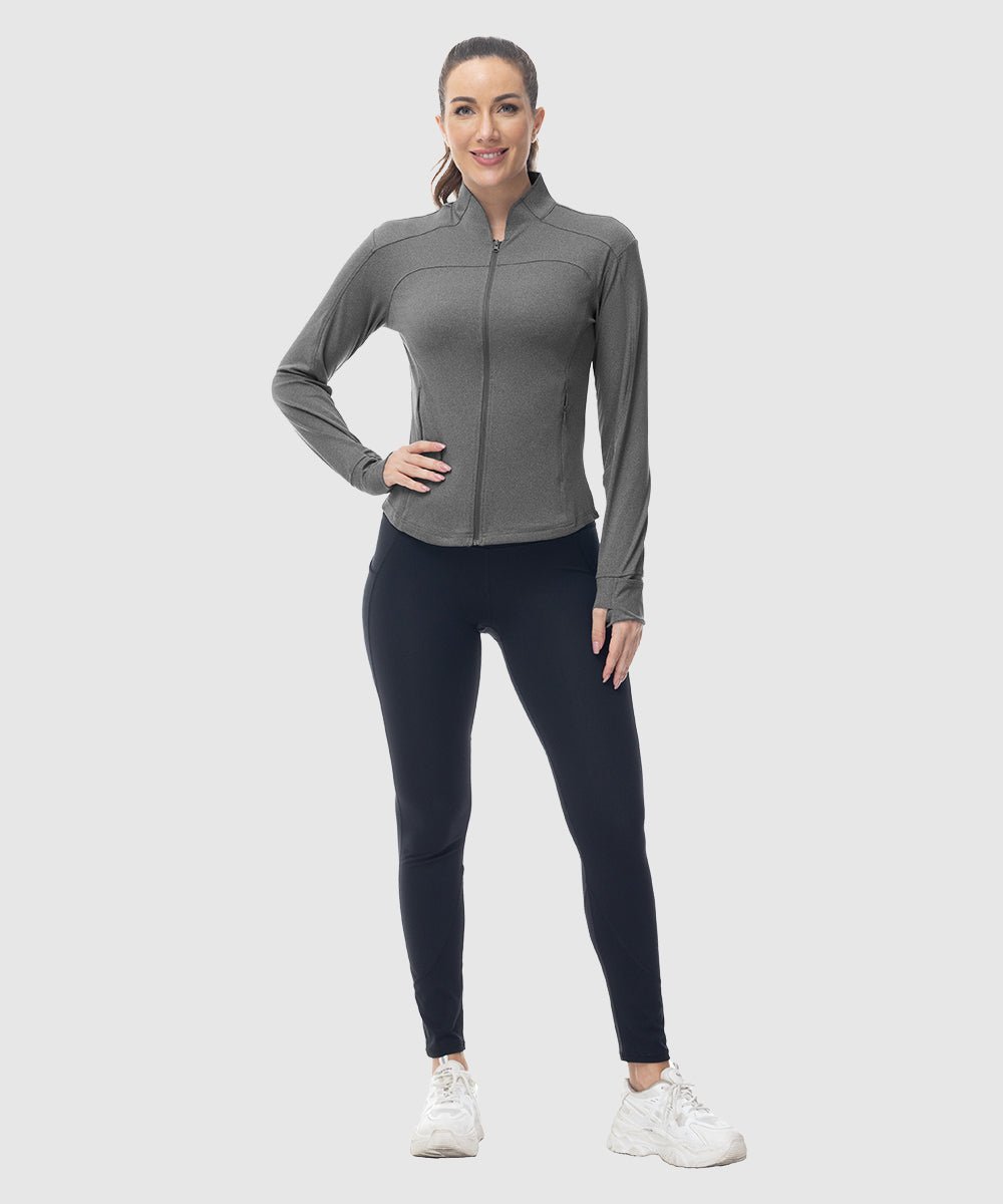 Women's Lightweight Full Zip Tight Mid Layer