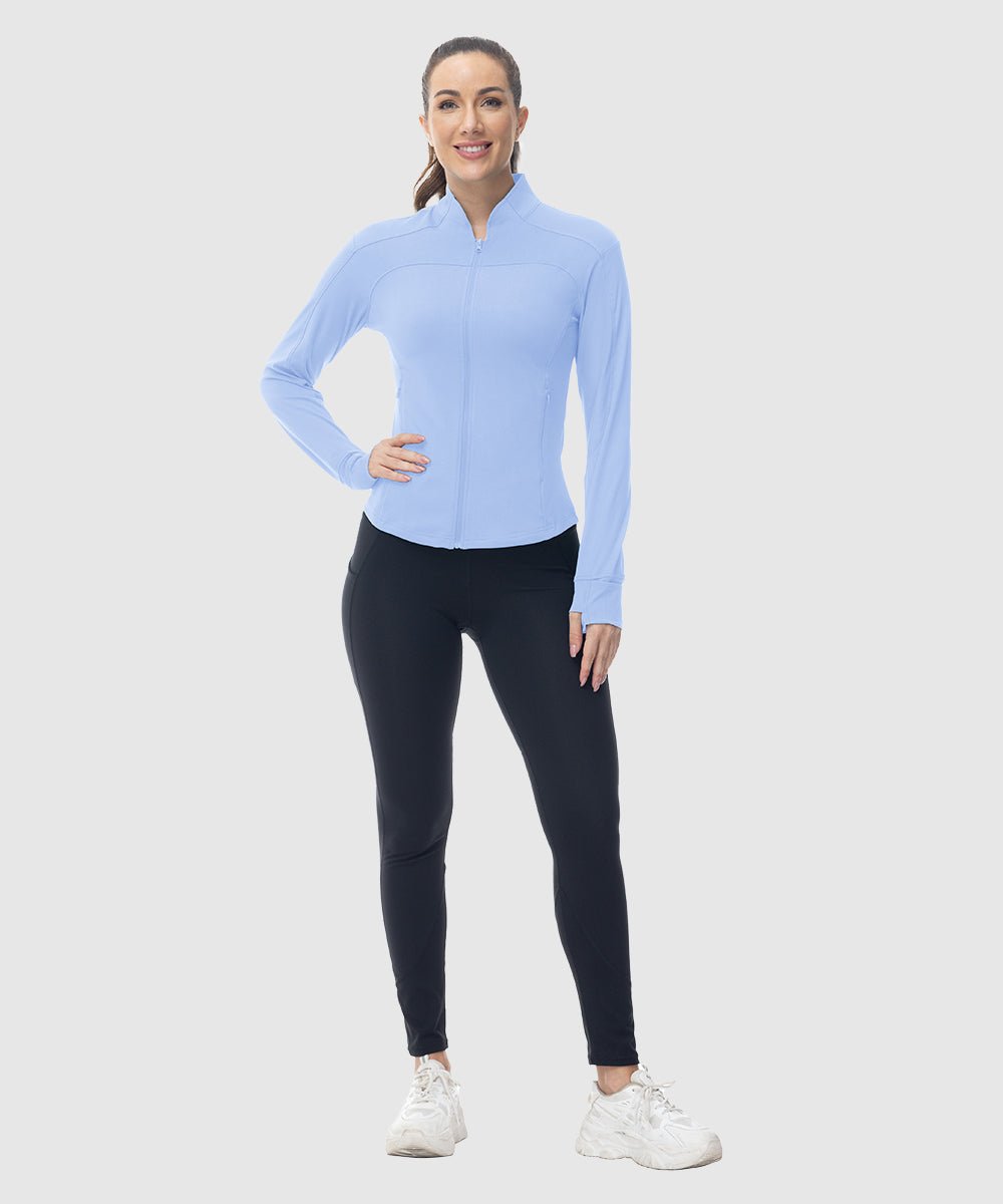 Women's Lightweight Full Zip Tight Mid Layer