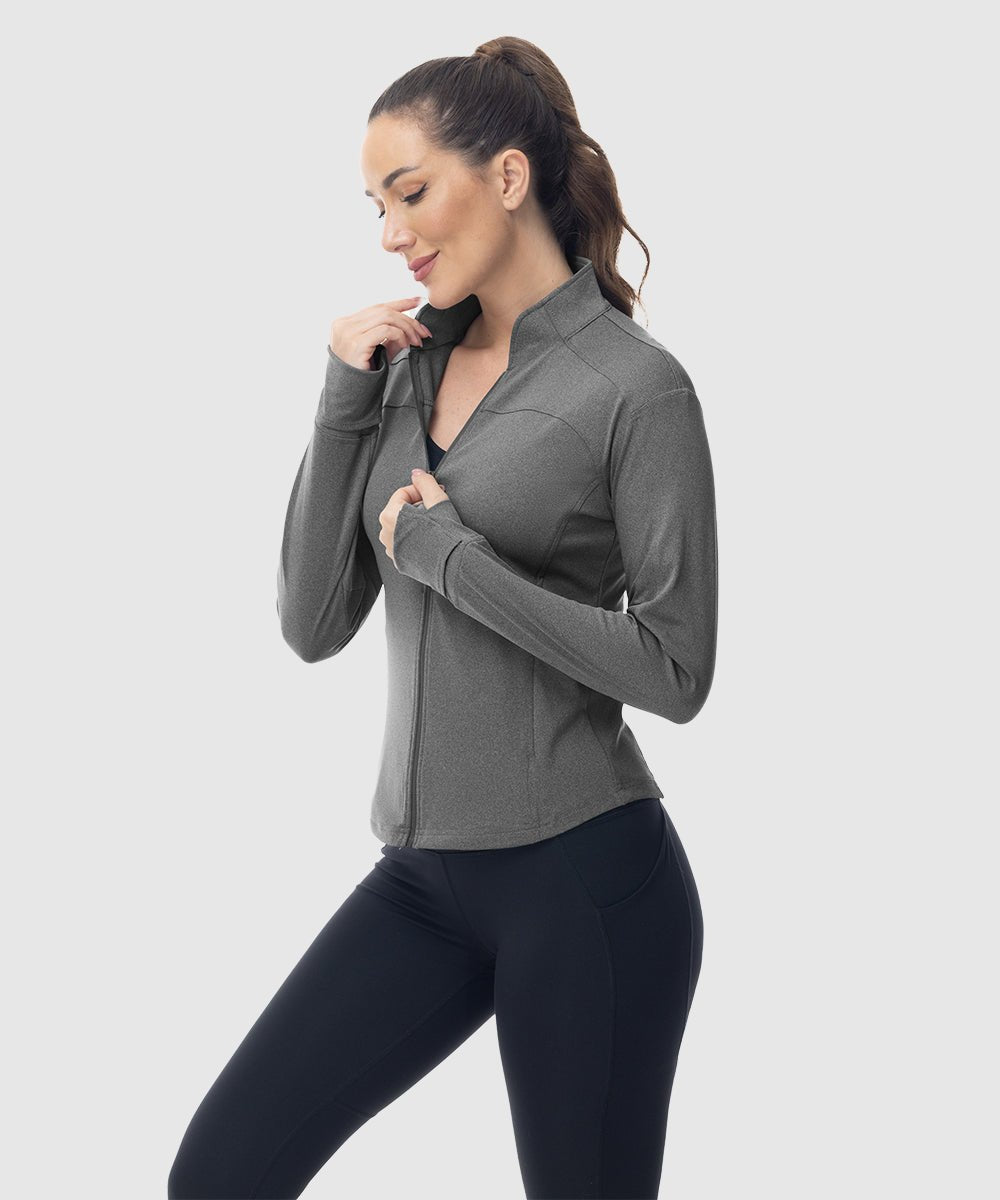 Women's Lightweight Full Zip Tight Mid Layer