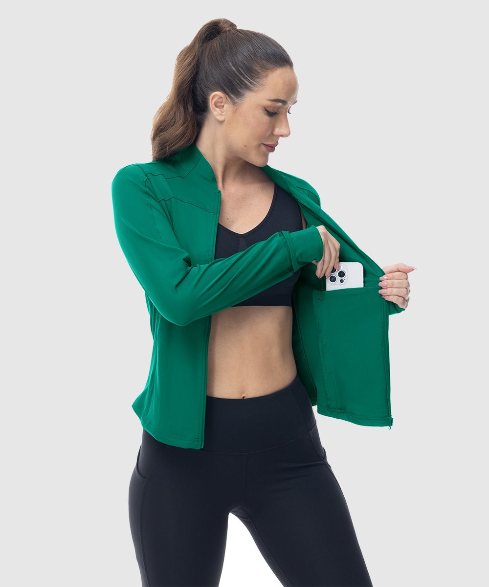 Women's Lightweight Full Zip Tight Mid Layer