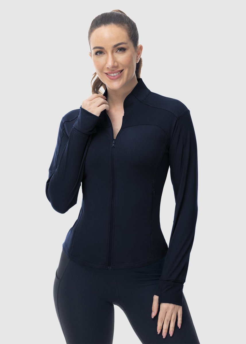 Women's Lightweight Full Zip Tight Mid Layer