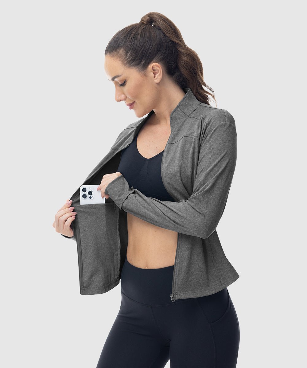 Women's Lightweight Full Zip Tight Mid Layer