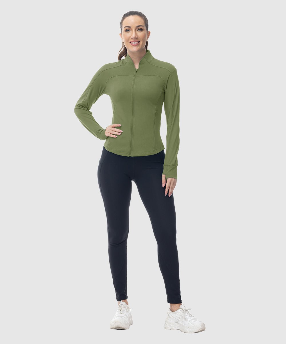 Women's Lightweight Full Zip Tight Mid Layer