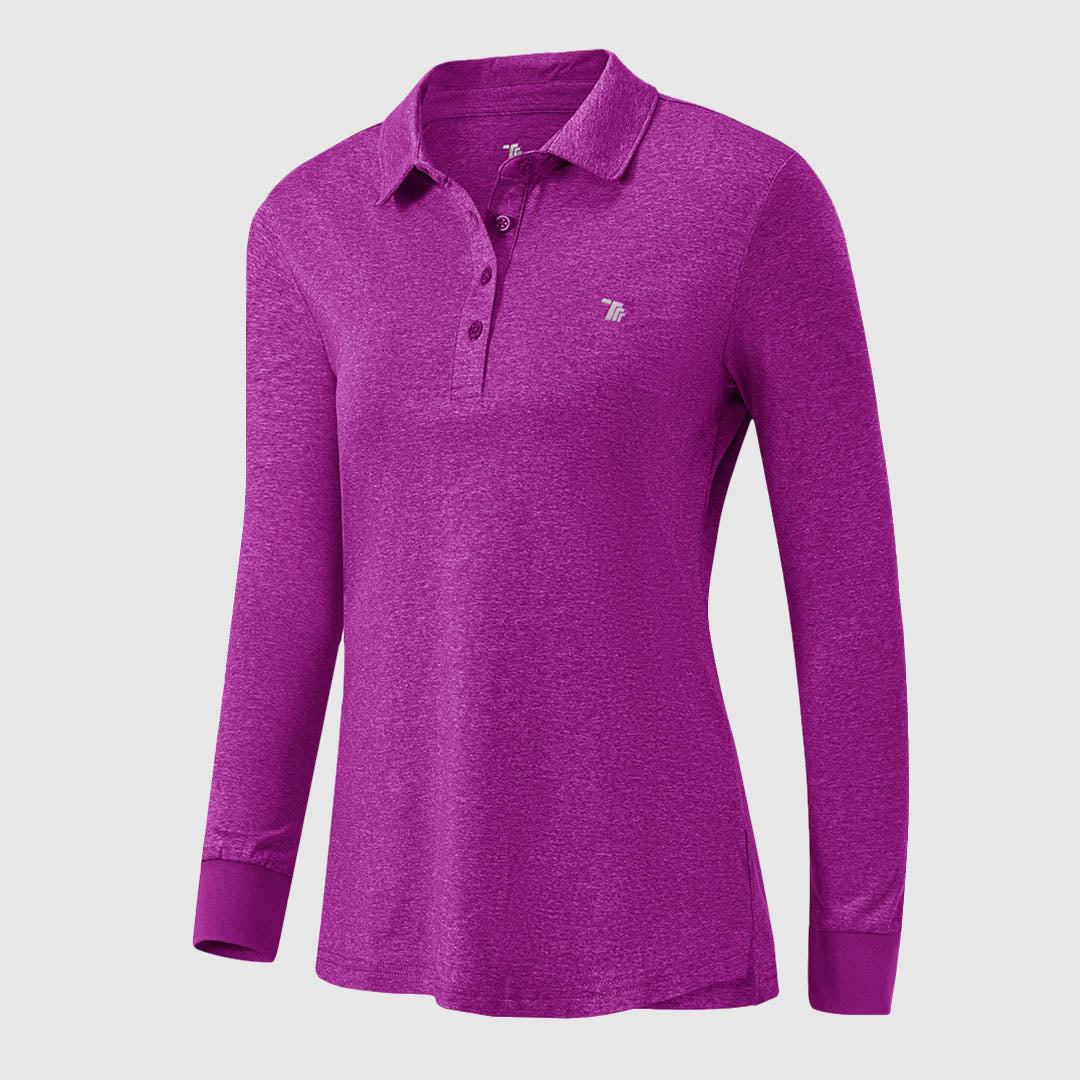 Women's Quick Dry Long Sleeve Polo Shirt