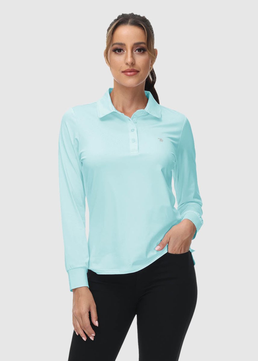 Women's Quick Dry Long Sleeve Polo Shirt