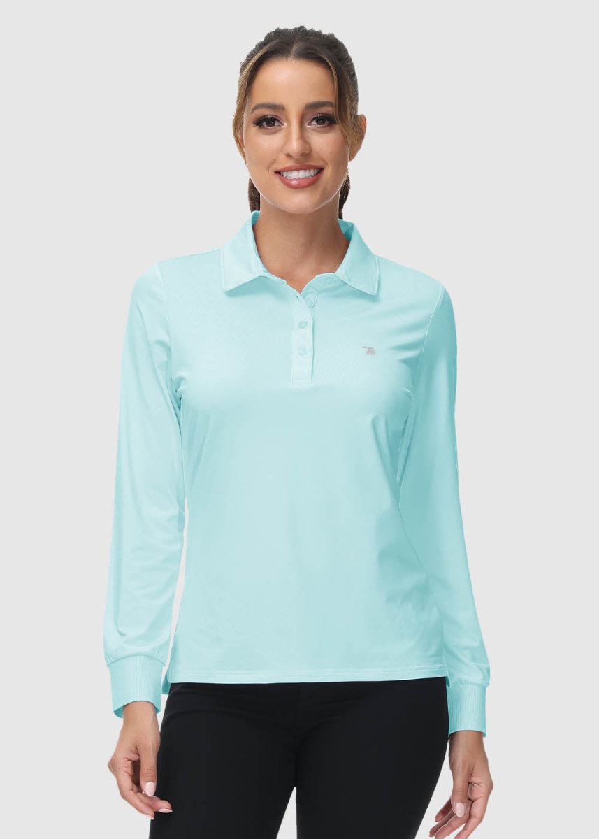 Women's Quick Dry Long Sleeve Polo Shirt