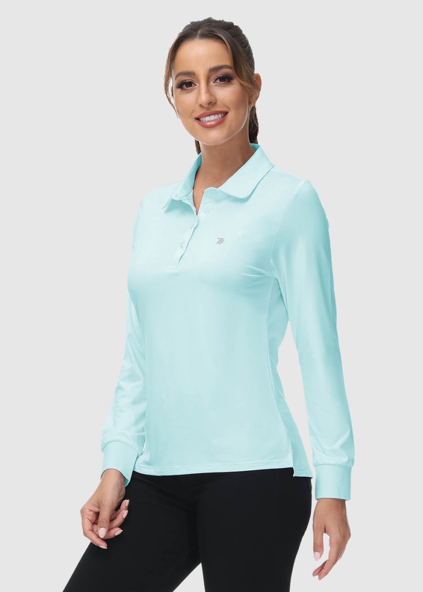 Women's Quick Dry Long Sleeve Polo Shirt