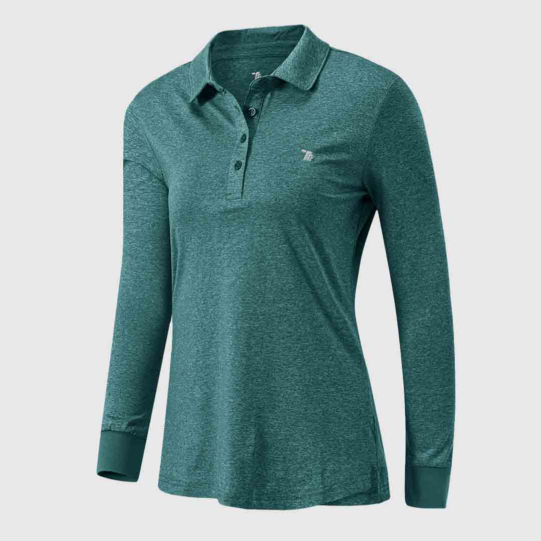 Women's Quick Dry Long Sleeve Polo Shirt