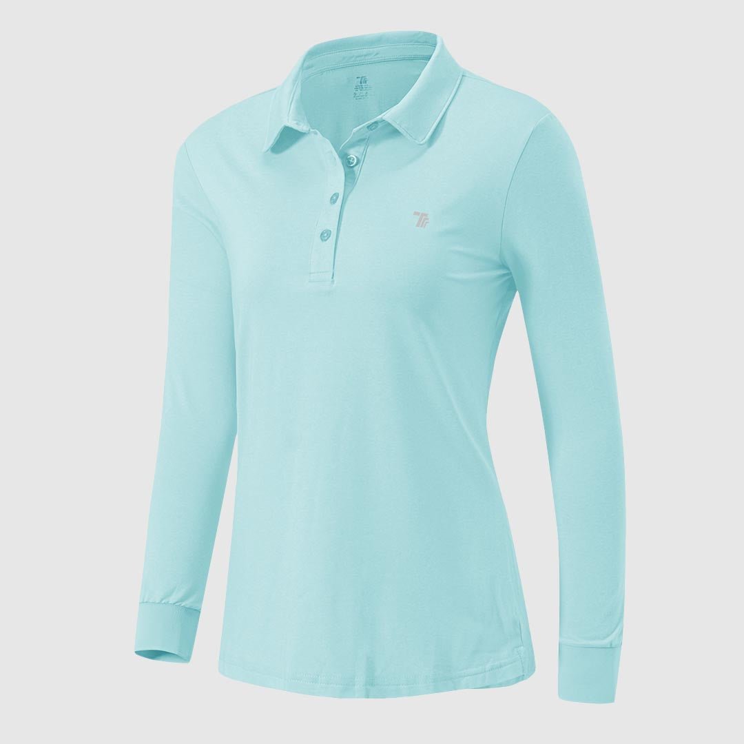 Women's Quick Dry Long Sleeve Polo Shirt