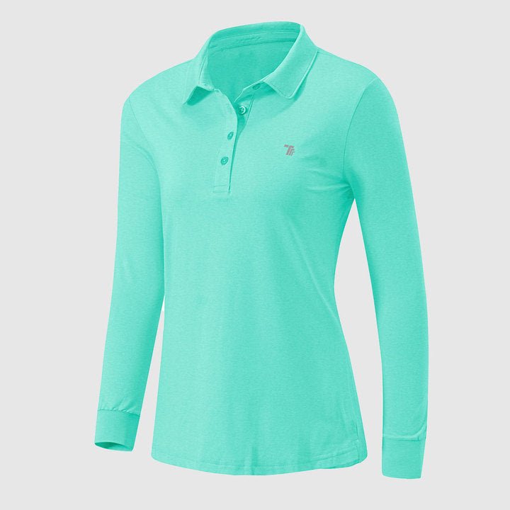 Women's Quick Dry Long Sleeve Polo Shirt