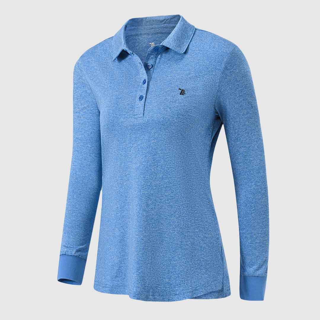 Women's Quick Dry Long Sleeve Polo Shirt