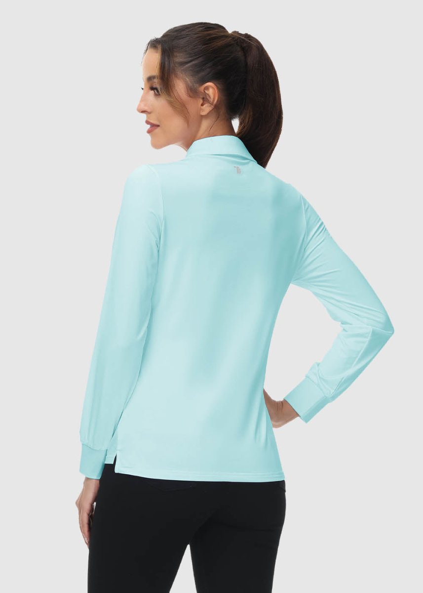 Women's Quick Dry Long Sleeve Polo Shirt