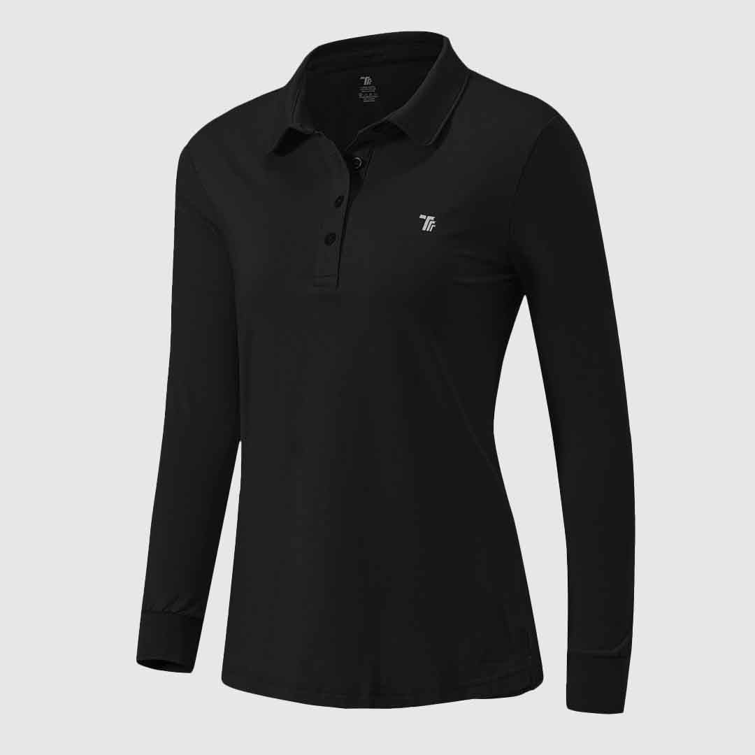 Women's Quick Dry Long Sleeve Polo Shirt