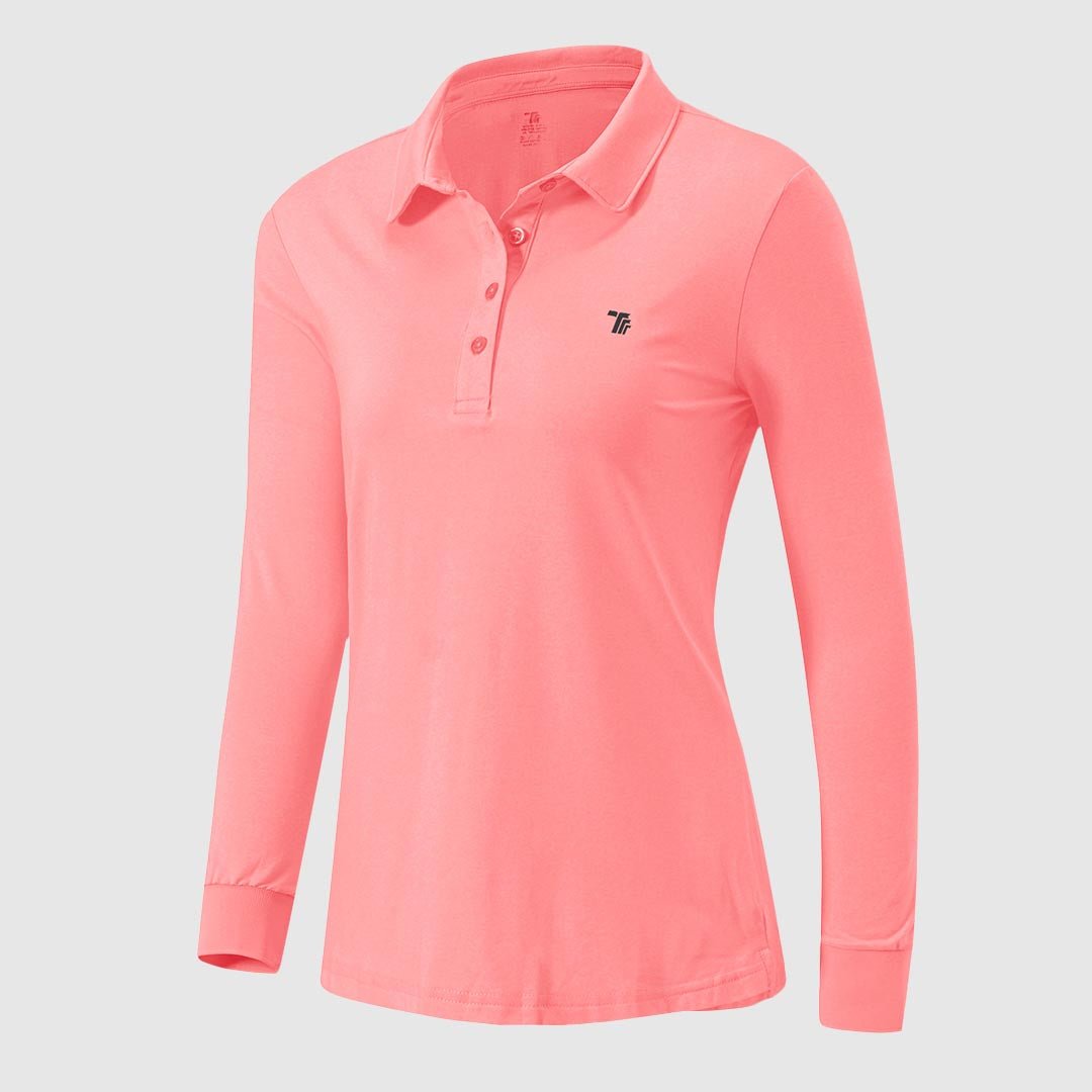 Women's Quick Dry Long Sleeve Polo Shirt