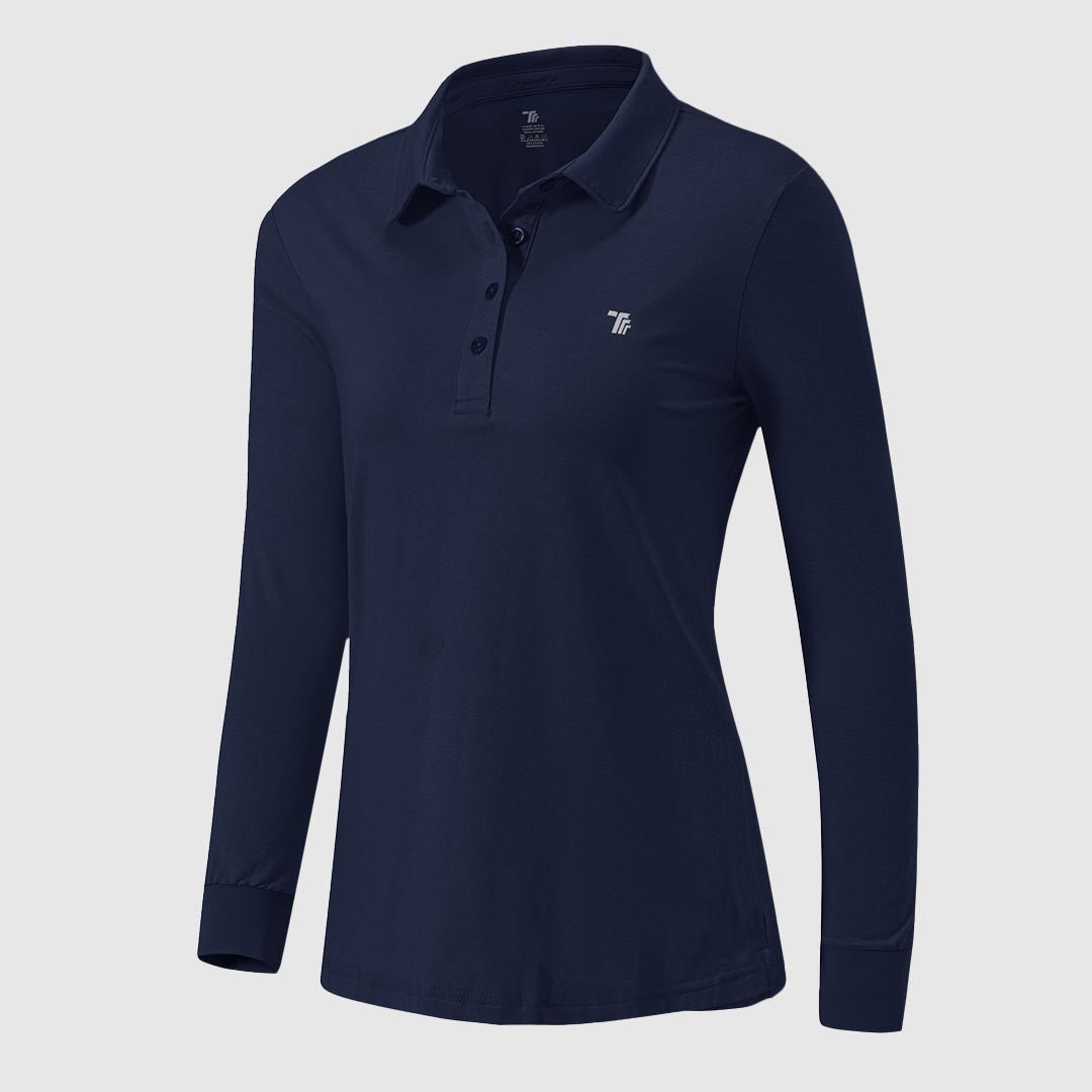 Women's Quick Dry Long Sleeve Polo Shirt