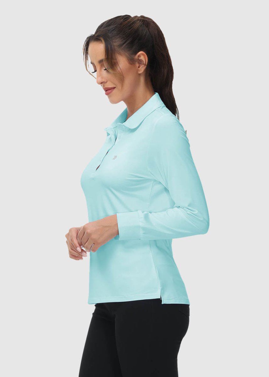 Women's Quick Dry Long Sleeve Polo Shirt