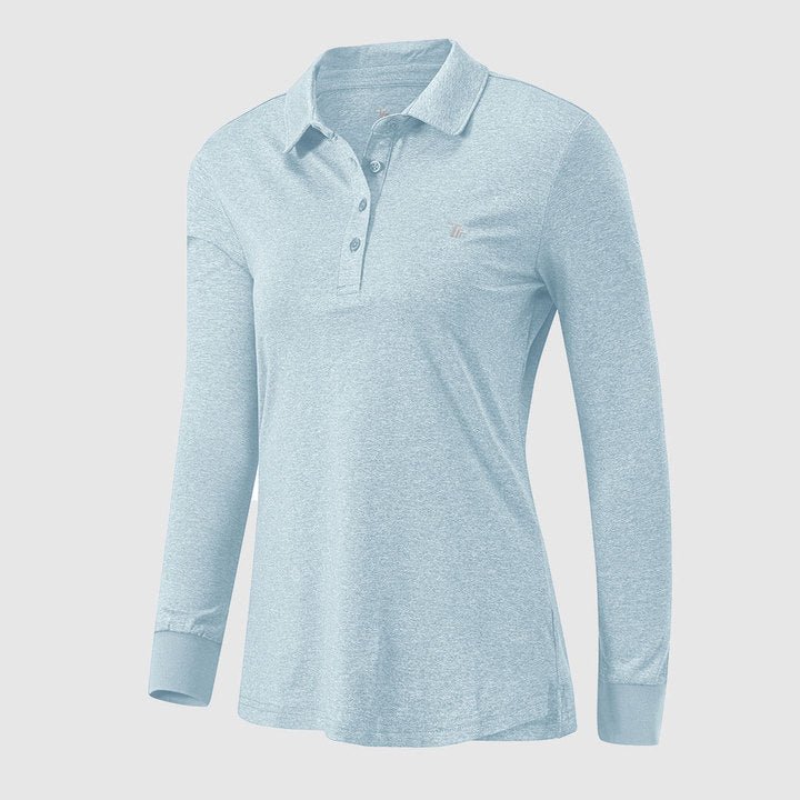 Women's Quick Dry Long Sleeve Polo Shirt